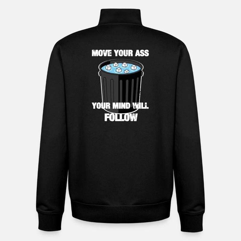 Move Your Ass - Unisex Organic Zip Sweatshirt von Stanley/Stella - Schwarz