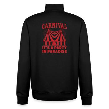 Carnival Party In Paradise Circus Performer Gifts - Unisex Organic Zip Sweatshirt von Stanley/Stella - Schwarz - Hinten - AI Model Male 185 light (185cm)