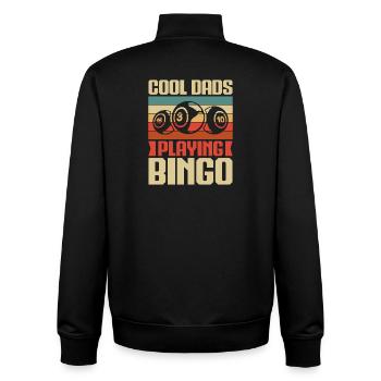Bingo Game Cool Dads Playing Bingo - Unisex Organic Zip Sweatshirt von Stanley/Stella - Schwarz - Hinten - AI Model Male 185 light (185cm)