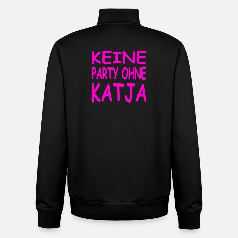 Katja - Sweat zippé unisexe en coton bio Stanley/Stella - noir