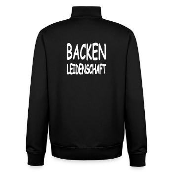 Bake - Unisex Organic Zip Sweatshirt by Stanley/Stella - black - Back - AI Model Male 185 light (185cm)