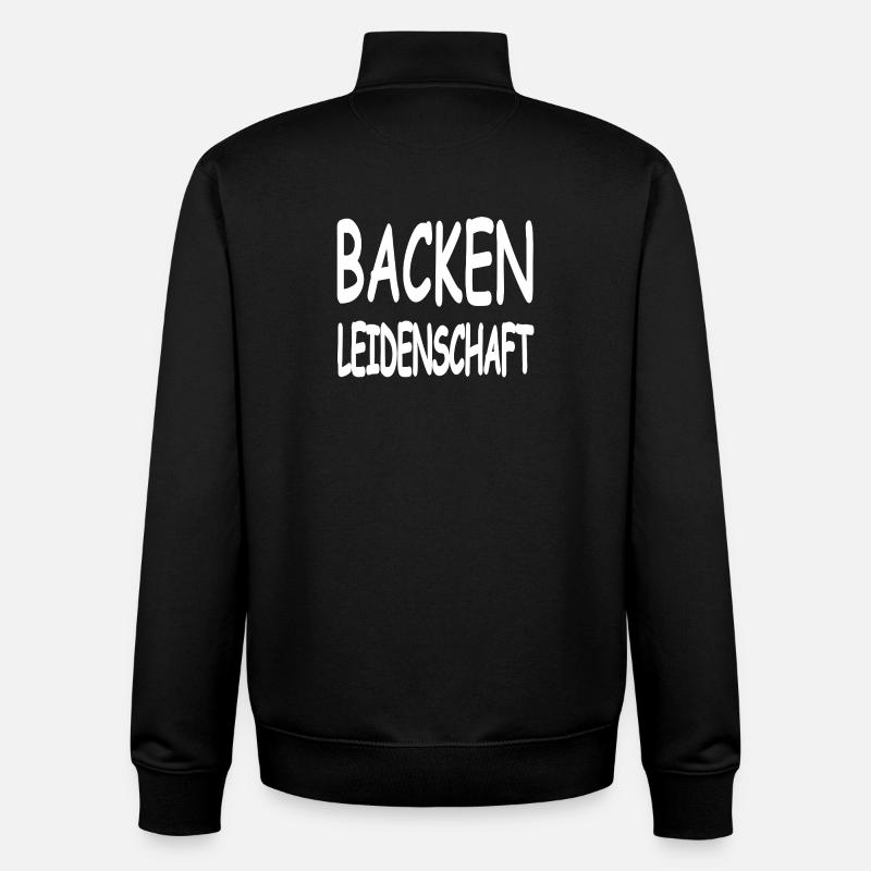 Bake - Unisex Organic Zip Sweatshirt by Stanley/Stella - black