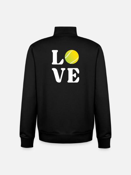 Tennis-Liebhaber - Unisex Organic Zip Sweatshirt von Stanley/Stella - Schwarz