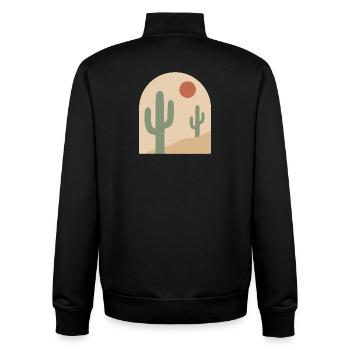 Desert Arch Serenity - Unisex Organic Zip Sweatshirt by Stanley/Stella - black - Back - AI Model Male 185 light (185cm)