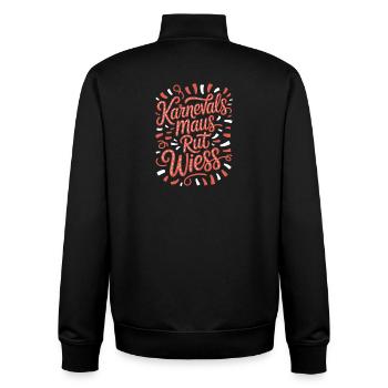 Carnival Mouse Rut Wiess Cologne Cologne Cologne Carnival Mouse - Unisex Organic Zip Sweatshirt by Stanley/Stella - black - Back - AI Model Male 185 light (185cm)