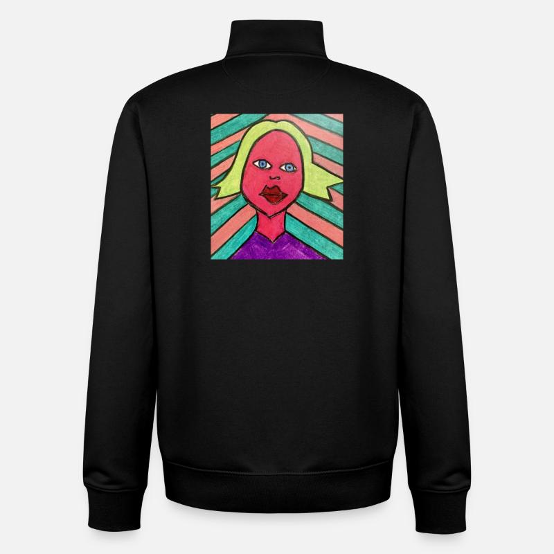 Femme Radieuse - Mère - Sweat zippé unisexe en coton bio Stanley/Stella - noir