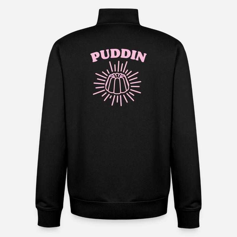 Puddin - Sweat zippé unisexe en coton bio Stanley/Stella - noir
