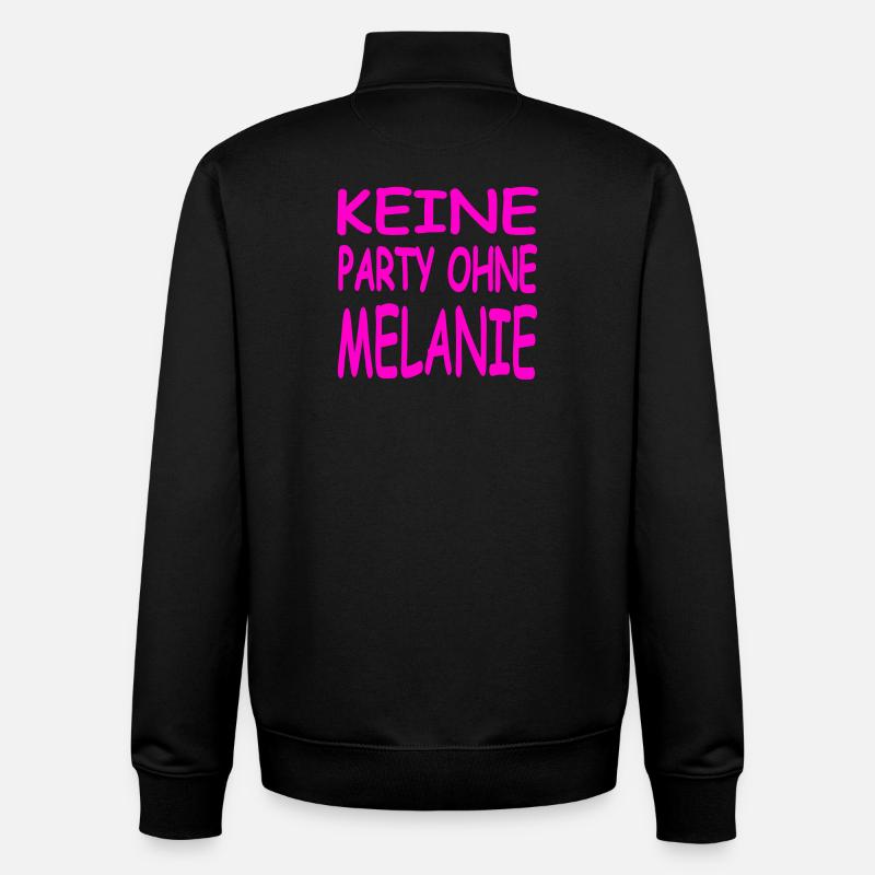 Melanie - Sweat zippé unisexe en coton bio Stanley/Stella - noir