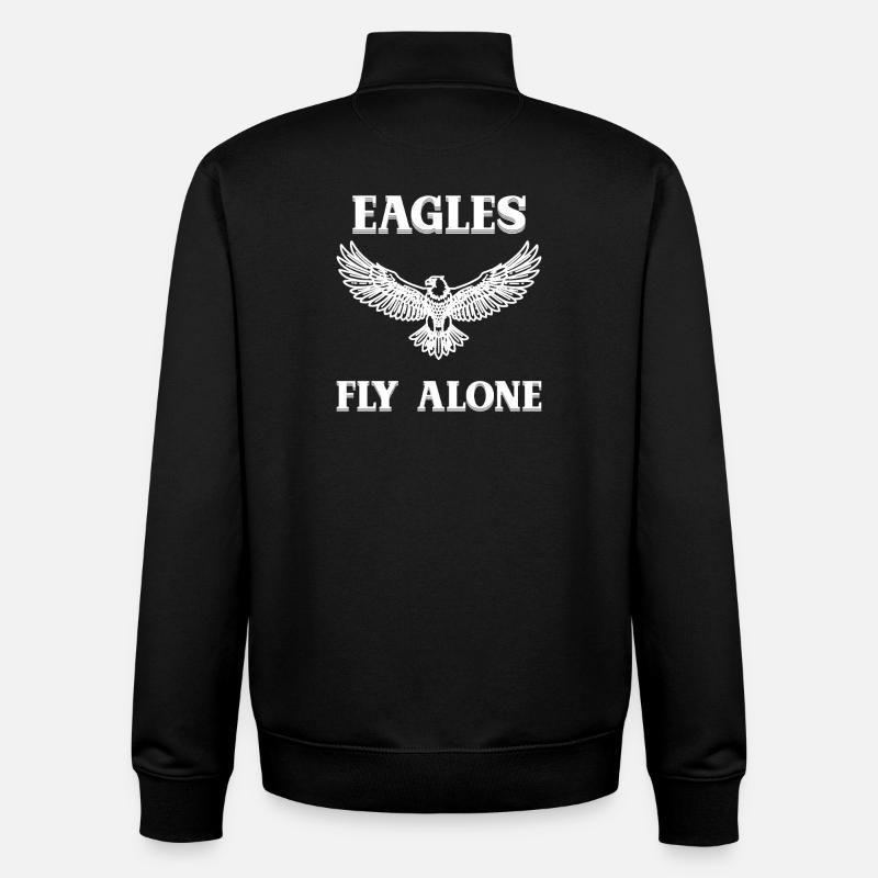 aigle1 - Sweat zippé unisexe en coton bio Stanley/Stella - noir