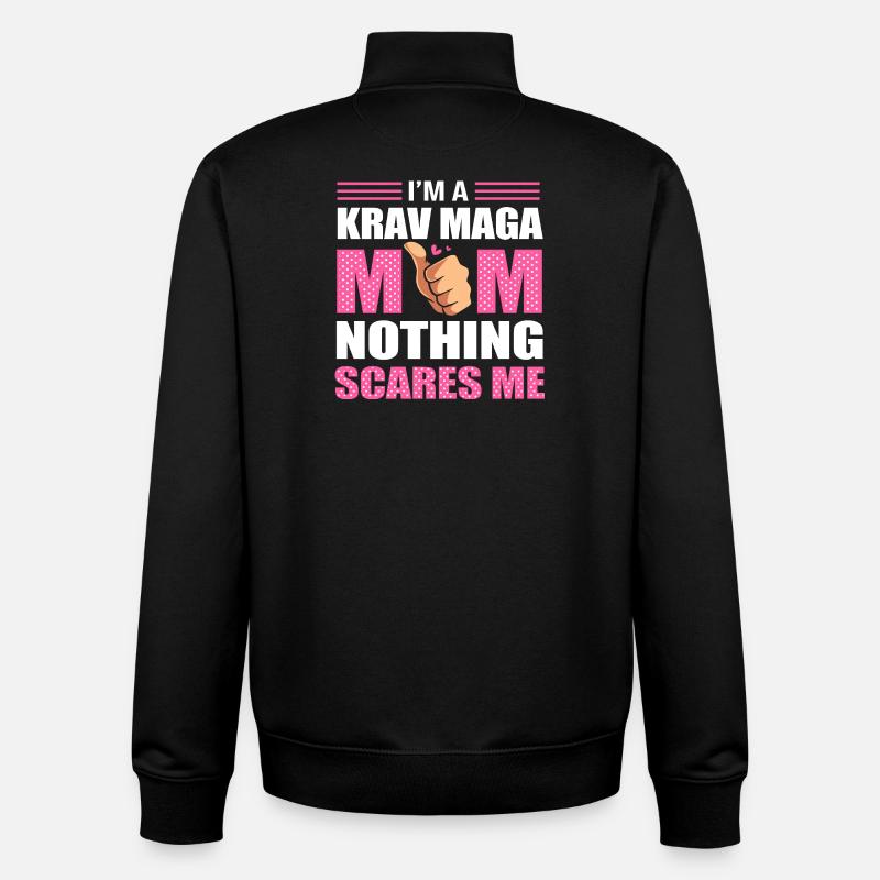 Krav Maga - Unisex Organic Zip Sweatshirt von Stanley/Stella - Schwarz