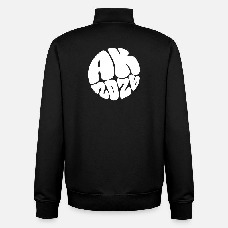 Ape Mind Bubble Art - Unisex Organic Zip Sweatshirt by Stanley/Stella - black