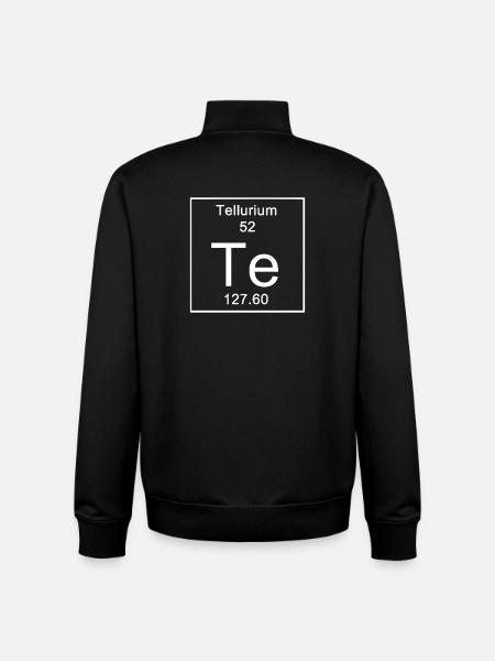 Te Chemistry Periodic Table - Unisex Organic Zip Sweatshirt by Stanley/Stella - black