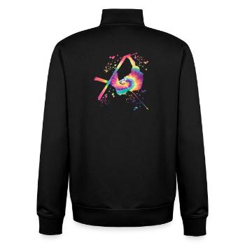 Alpine skiing Winter sports Nordic skiing - Unisex Organic Zip Sweatshirt by Stanley/Stella - black - Back - AI Model Male 185 light (185cm)