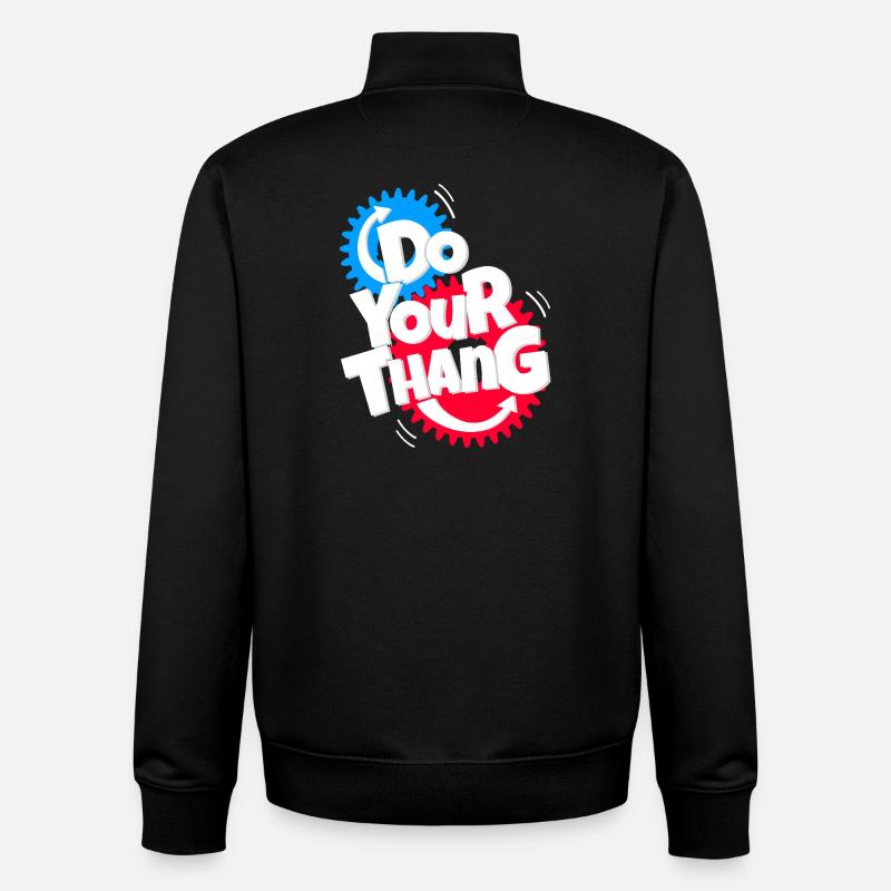 Faites votre thang - Sweat zippé unisexe en coton bio Stanley/Stella - noir