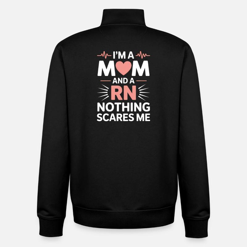 Don d’infirmière : Don d’infirmière - Sweat zippé unisexe en coton bio Stanley/Stella - noir