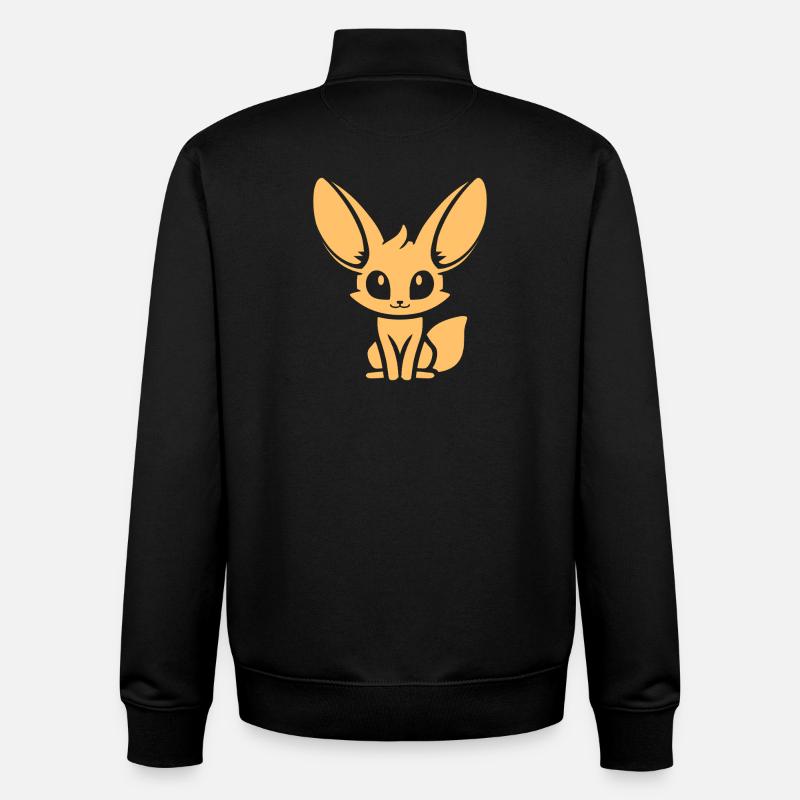 Fennek - Unisex Organic Zip Sweatshirt von Stanley/Stella - Schwarz