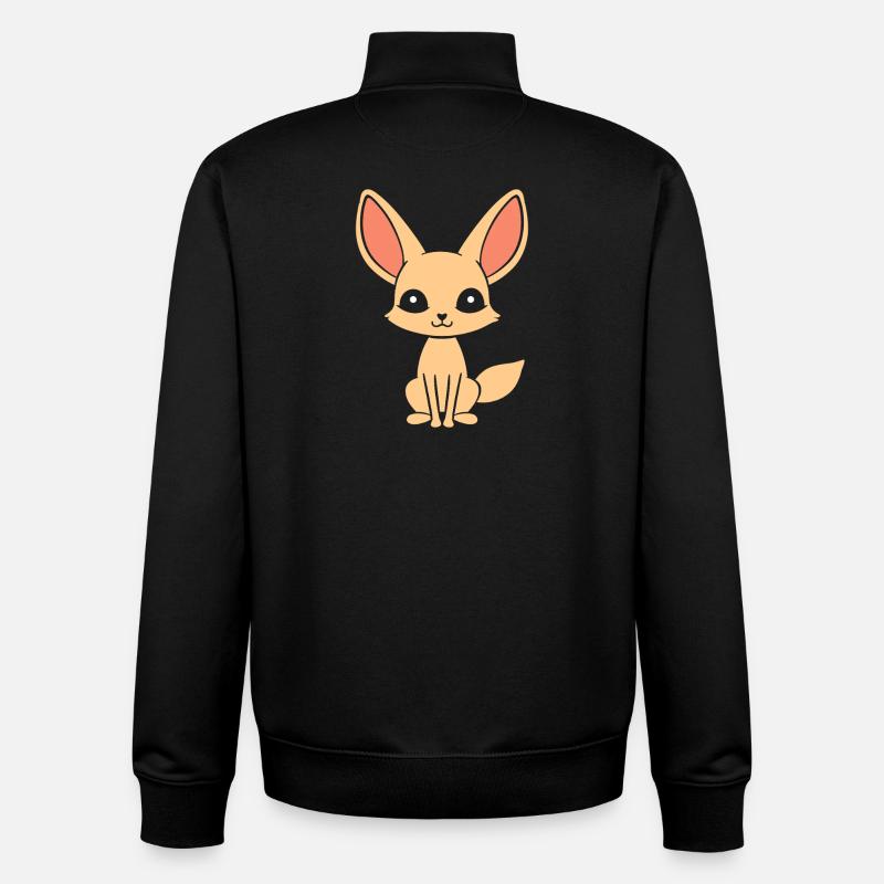 Fennec - Unisex Organic Zip Sweatshirt by Stanley/Stella - black