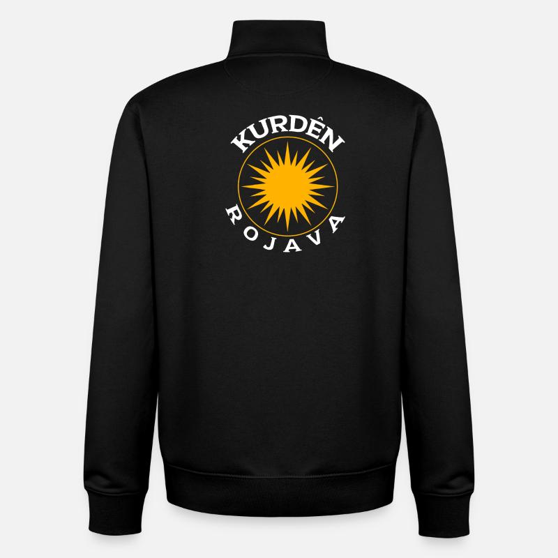 Kurds Rojava - Unisex Organic Zip Sweatshirt by Stanley/Stella - black