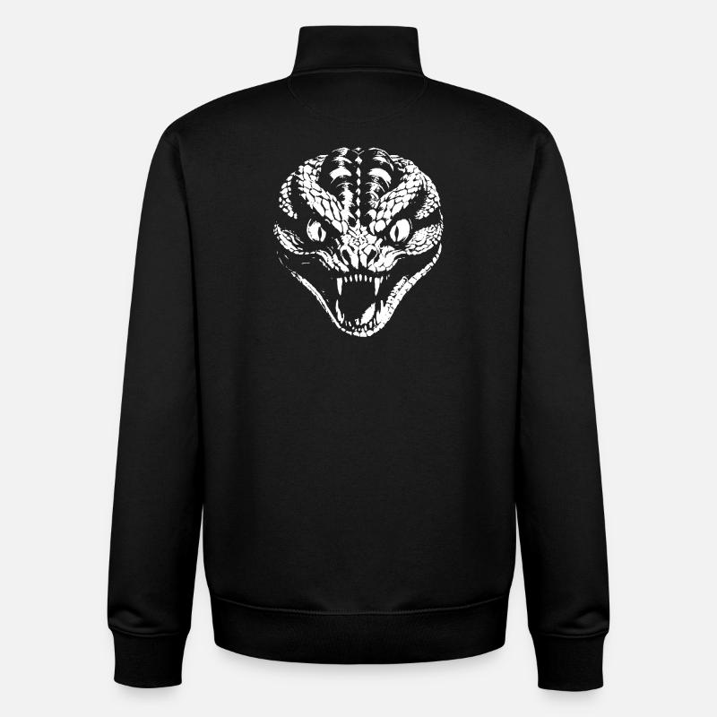 Snake - Unisex Organic Zip Sweatshirt von Stanley/Stella - Schwarz