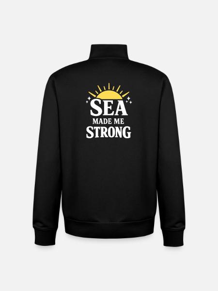 Seemannschaftsgeschenk Für Deckhand Ocean Work - Unisex Organic Zip Sweatshirt von Stanley/Stella - Schwarz