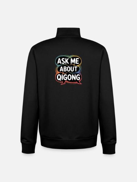 Qigong Tai Chi - Unisex Organic Zip Sweatshirt by Stanley/Stella - black