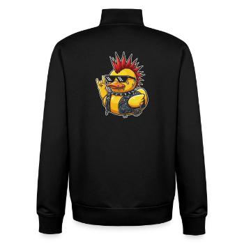 Punkente mit Spike-Sonnenbrille - Unisex Organic Zip Sweatshirt von Stanley/Stella - Schwarz - Hinten - AI Model Male 185 light (185cm)