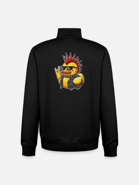 Punkente mit Spike-Sonnenbrille - Unisex Organic Zip Sweatshirt von Stanley/Stella - Schwarz
