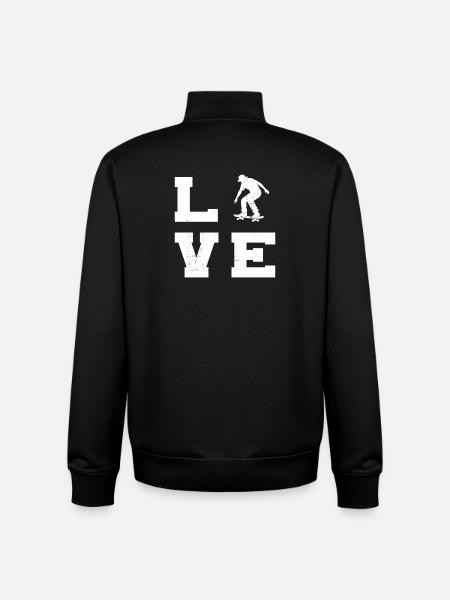 Skateboard : Adore s’habiller chic - Sweat zippé unisexe en coton bio Stanley/Stella - noir