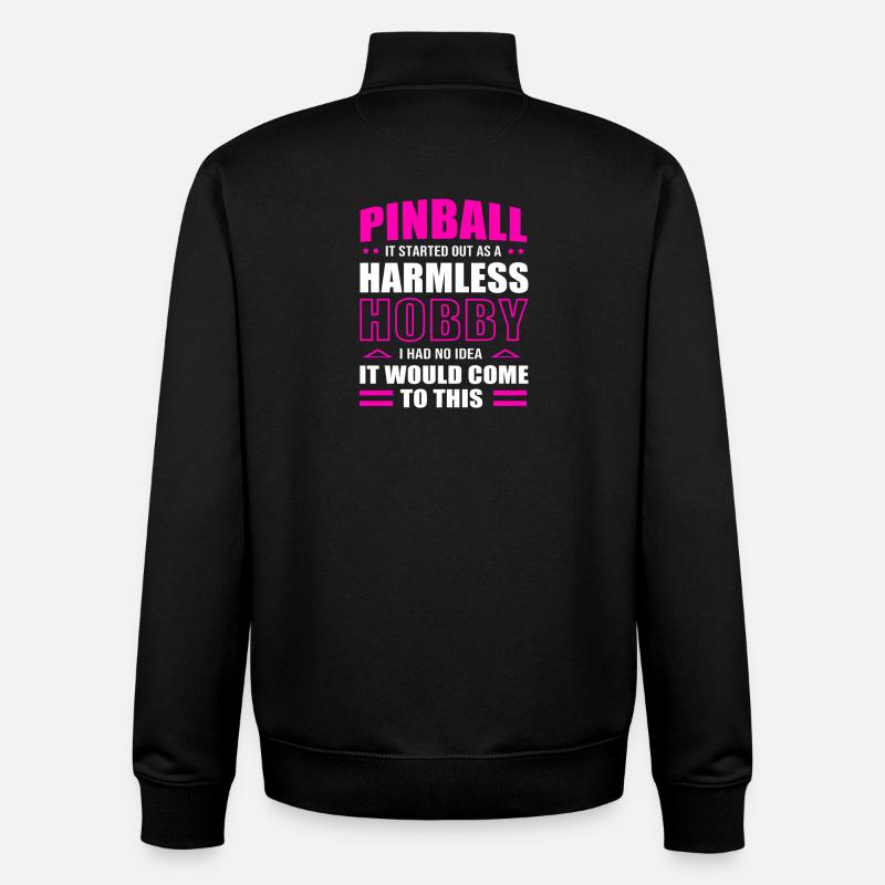 Pinball Flipper - Unisex Organic Zip Sweatshirt von Stanley/Stella - Schwarz