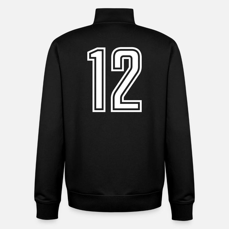 12 - Unisex Organic Zip Sweatshirt von Stanley/Stella - Schwarz