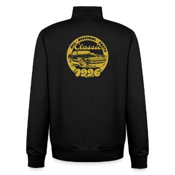 30e anniversaire - Classic Musclecar 03/1996 - Sweat zippé unisexe en coton bio Stanley/Stella - noir - Dos - AI Model Male 185 light (185cm)