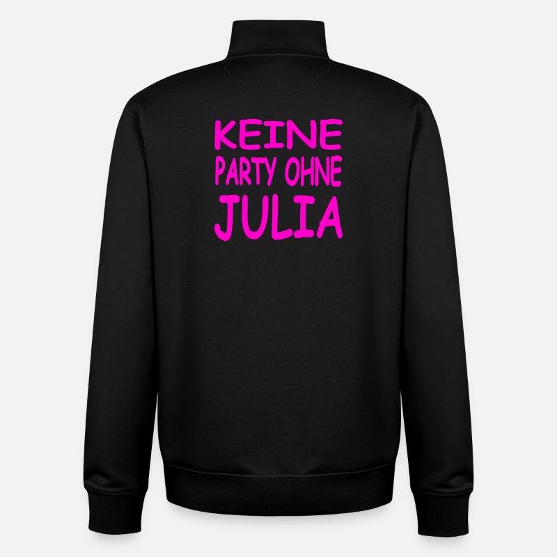 Julia - Sweat zippé unisexe en coton bio Stanley/Stella - noir