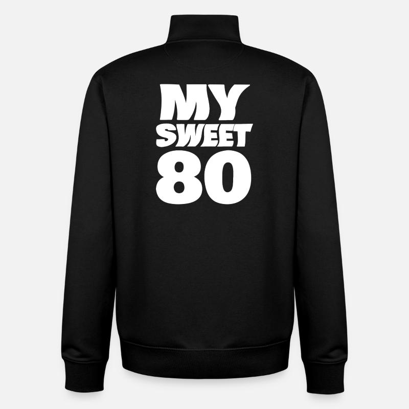 Daim 80 - Sweat zippé unisexe en coton bio Stanley/Stella - noir