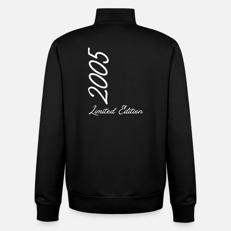 Année 2005 édition limitée - Sweat zippé unisexe en coton bio Stanley/Stella - noir