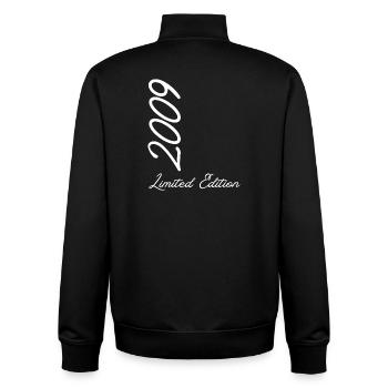 Jahr 2009 Limited Edition - Unisex Organic Zip Sweatshirt von Stanley/Stella - Schwarz - Hinten - AI Model Male 185 light (185cm)