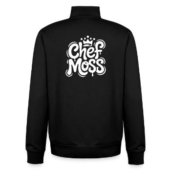Chef Moss Graffiti Logo - Sweat zippé unisexe en coton bio Stanley/Stella - noir - Dos - AI Model Male 185 light (185cm)