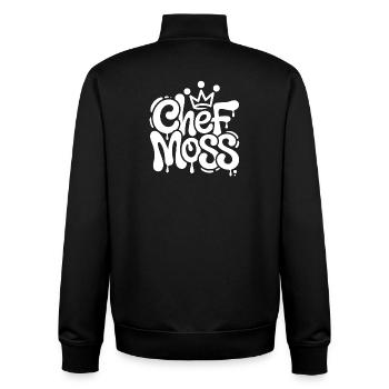 Chef Moss Graffiti Krone - Unisex Organic Zip Sweatshirt von Stanley/Stella - Schwarz - Hinten - AI Model Male 185 light (185cm)