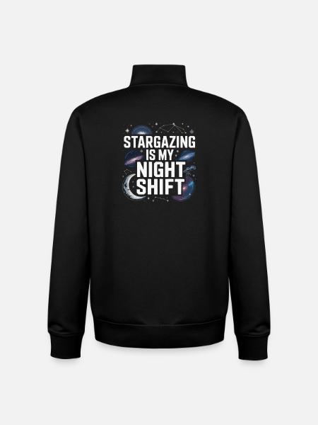 Astronomer Galaxy Outerspace Universe Astronomy - Unisex Organic Zip Sweatshirt by Stanley/Stella - black