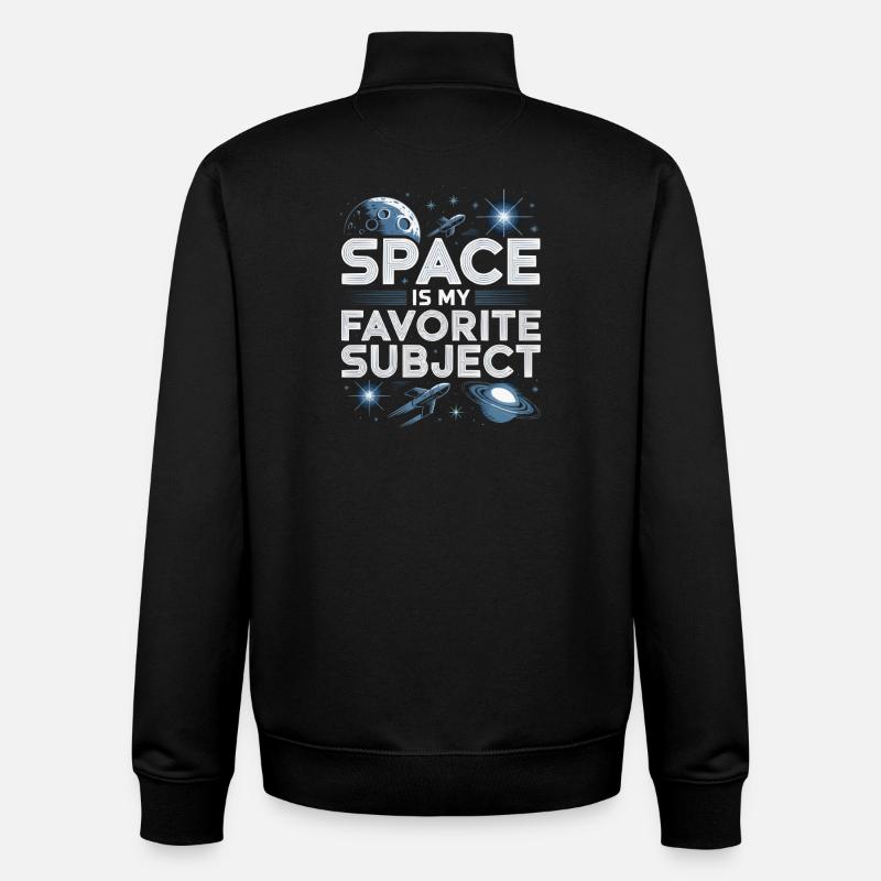Astronom Galaxy Outerspace Universe Astronomie - Unisex Organic Zip Sweatshirt von Stanley/Stella - Schwarz
