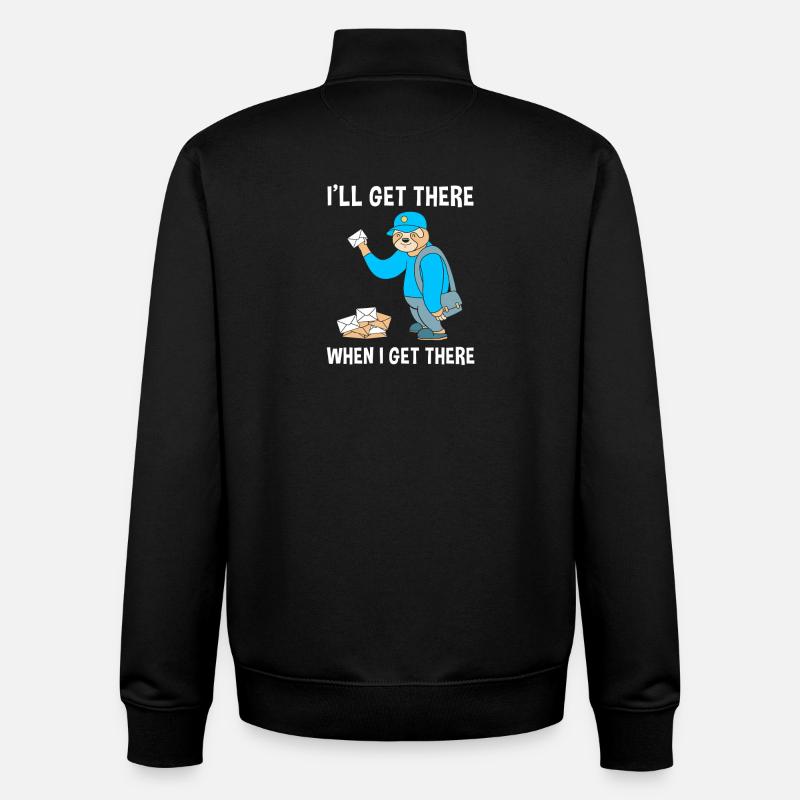 Post Poststempel Postbote - Unisex Organic Zip Sweatshirt von Stanley/Stella - Schwarz