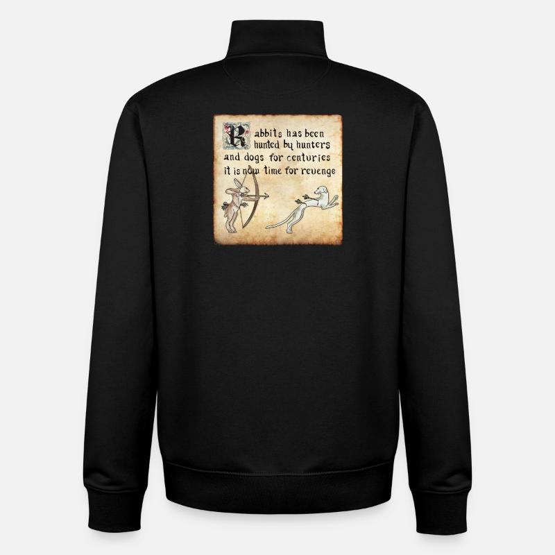 Execution - Unisex Organic Zip Sweatshirt by Stanley/Stella - black