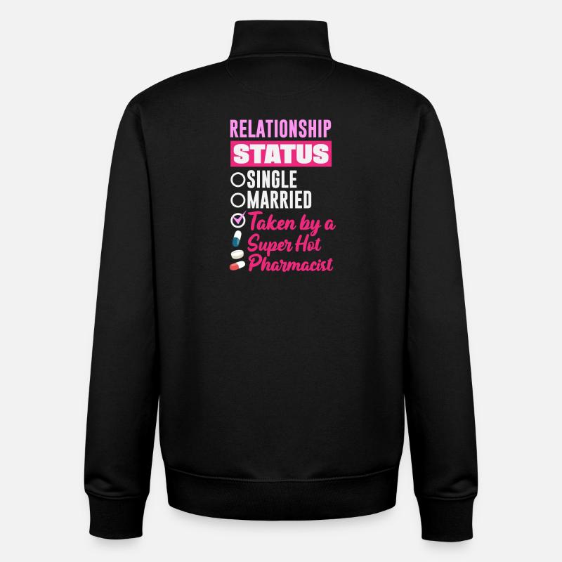 Statut relationnel Pharmacien Technicien en pharmacie - Sweat zippé unisexe en coton bio Stanley/Stella - noir