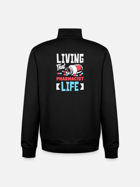 Das Leben Eines Apothekers Pharmazietechniker - Unisex Organic Zip Sweatshirt von Stanley/Stella - Schwarz