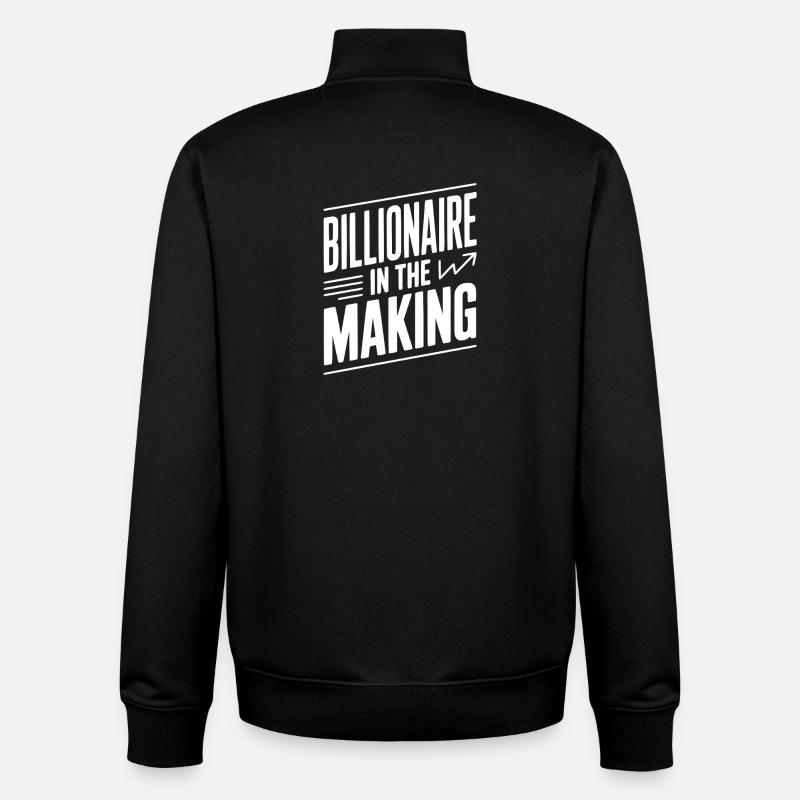 Milliardär in der Entstehung - Unisex Organic Zip Sweatshirt von Stanley/Stella - Schwarz