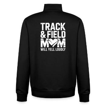 Athletics Sayings Athletics Gift - Unisex Organic Zip Sweatshirt by Stanley/Stella - black - Back - AI Model Male 185 light (185cm)