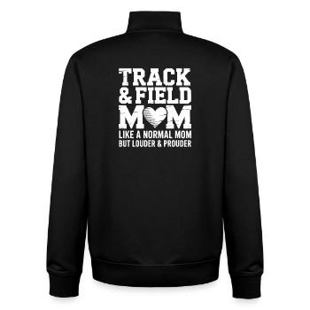 Athletics Sayings Athletics Gift - Unisex Organic Zip Sweatshirt by Stanley/Stella - black - Back - AI Model Male 185 light (185cm)