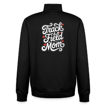 Athletics Sayings Athletics Gift - Unisex Organic Zip Sweatshirt by Stanley/Stella - black - Back - AI Model Male 185 light (185cm)
