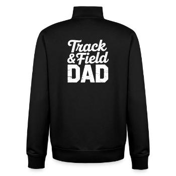 Athletics Sayings Athletics Gift - Unisex Organic Zip Sweatshirt by Stanley/Stella - black - Back - AI Model Male 185 light (185cm)