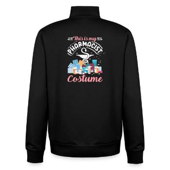 Das Ist Mein Apotheker Kostüm Pharmacy Tech - Unisex Organic Zip Sweatshirt von Stanley/Stella - Schwarz - Hinten - AI Model Male 185 light (185cm)