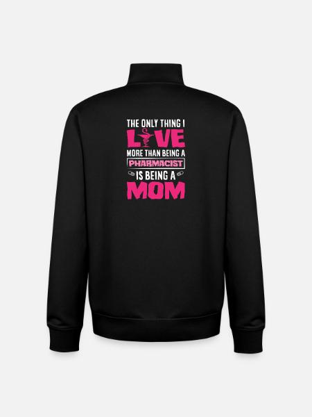 Chère pharmacienne Maman Mère pharmacienne - Sweat zippé unisexe en coton bio Stanley/Stella - noir